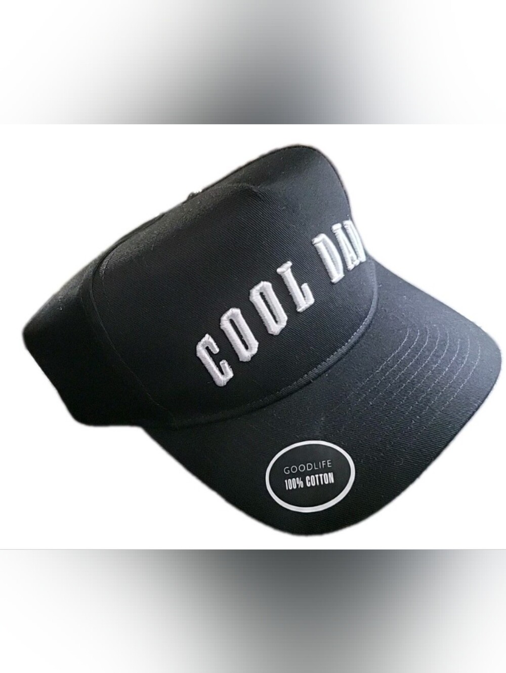 Good Life Cool Dad Unisex Black Strapback Adjustable Hat - Picture 3 of 4